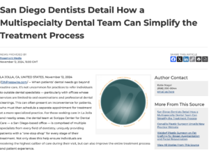 San Diego Dentists Outline Benefits of In-House Dental Specialists